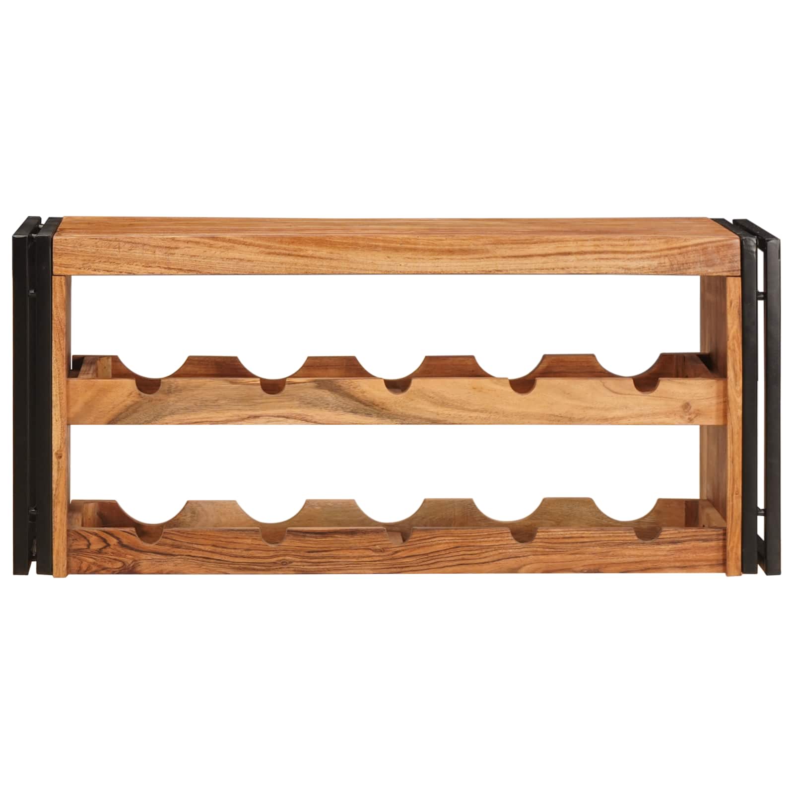 Étagère à vin Marron 100 x 45 x 33 cm Bois d'Acacia Massif - XIOS