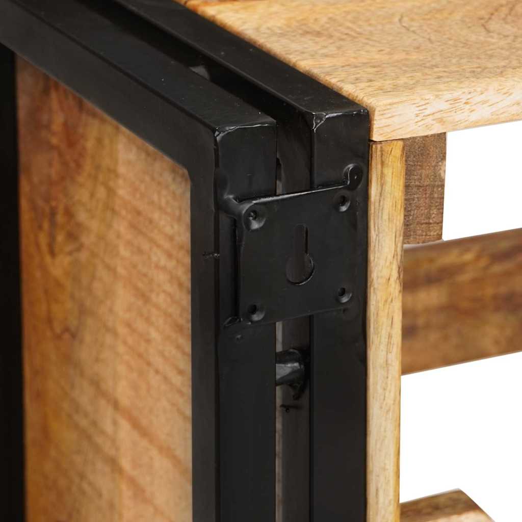 Étagère à vin 100 x 45 x 33 cm Bois de mangue brut solide - XIOS