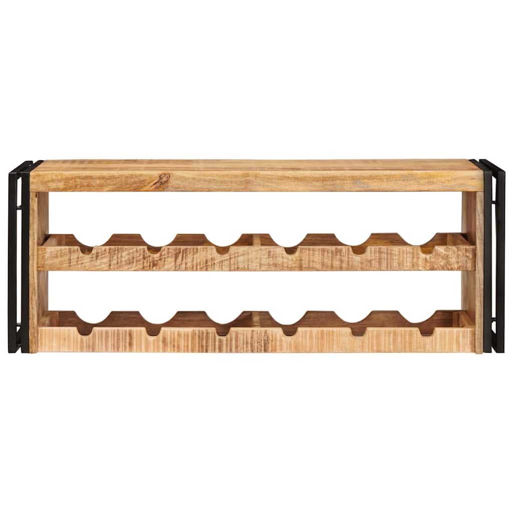 Étagère à vin 100 x 45 x 33 cm Bois de mangue brut solide - XIOS
