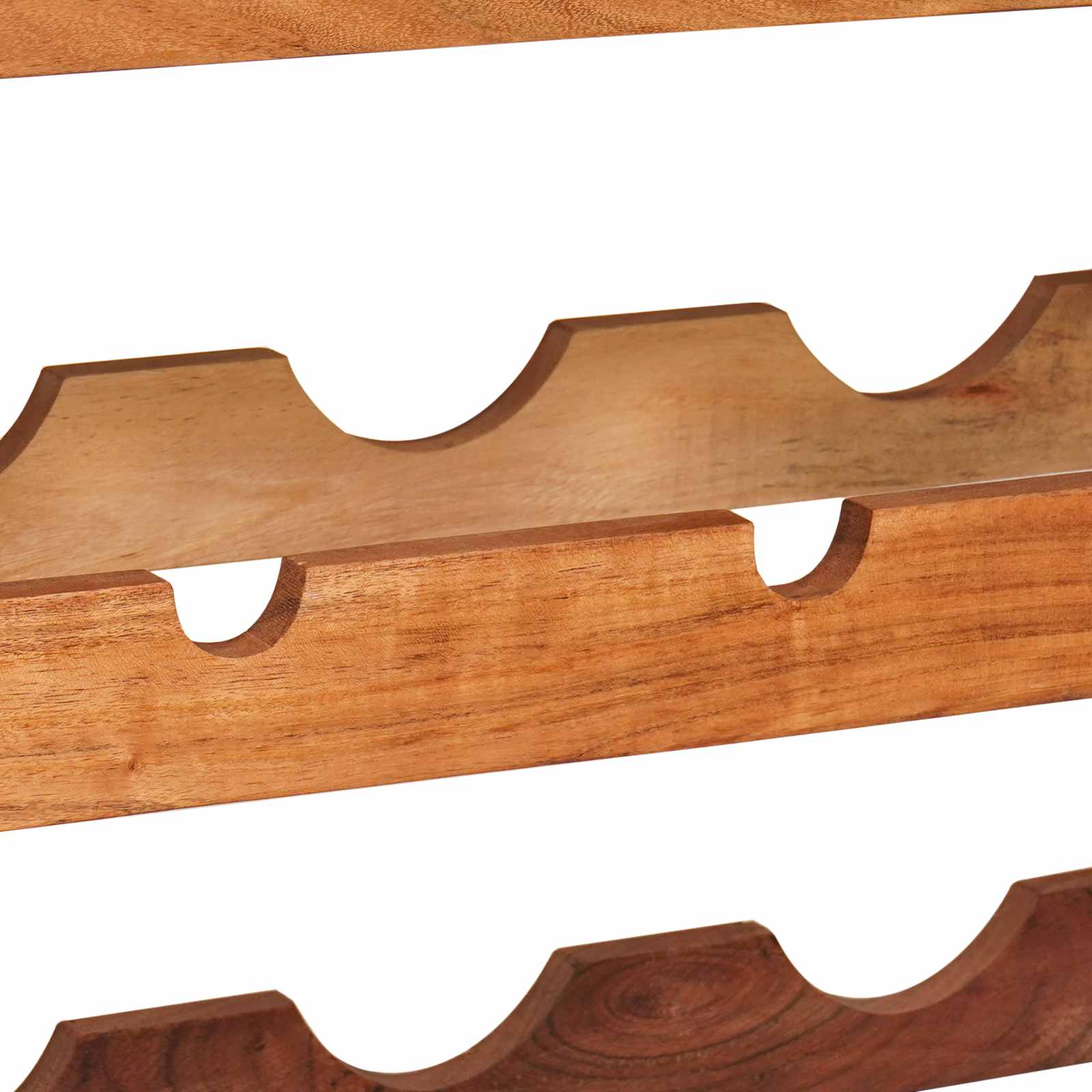 Étagère à vin Marron 120 x 45 x 33 cm Bois d'Acacia Massif - XIOS