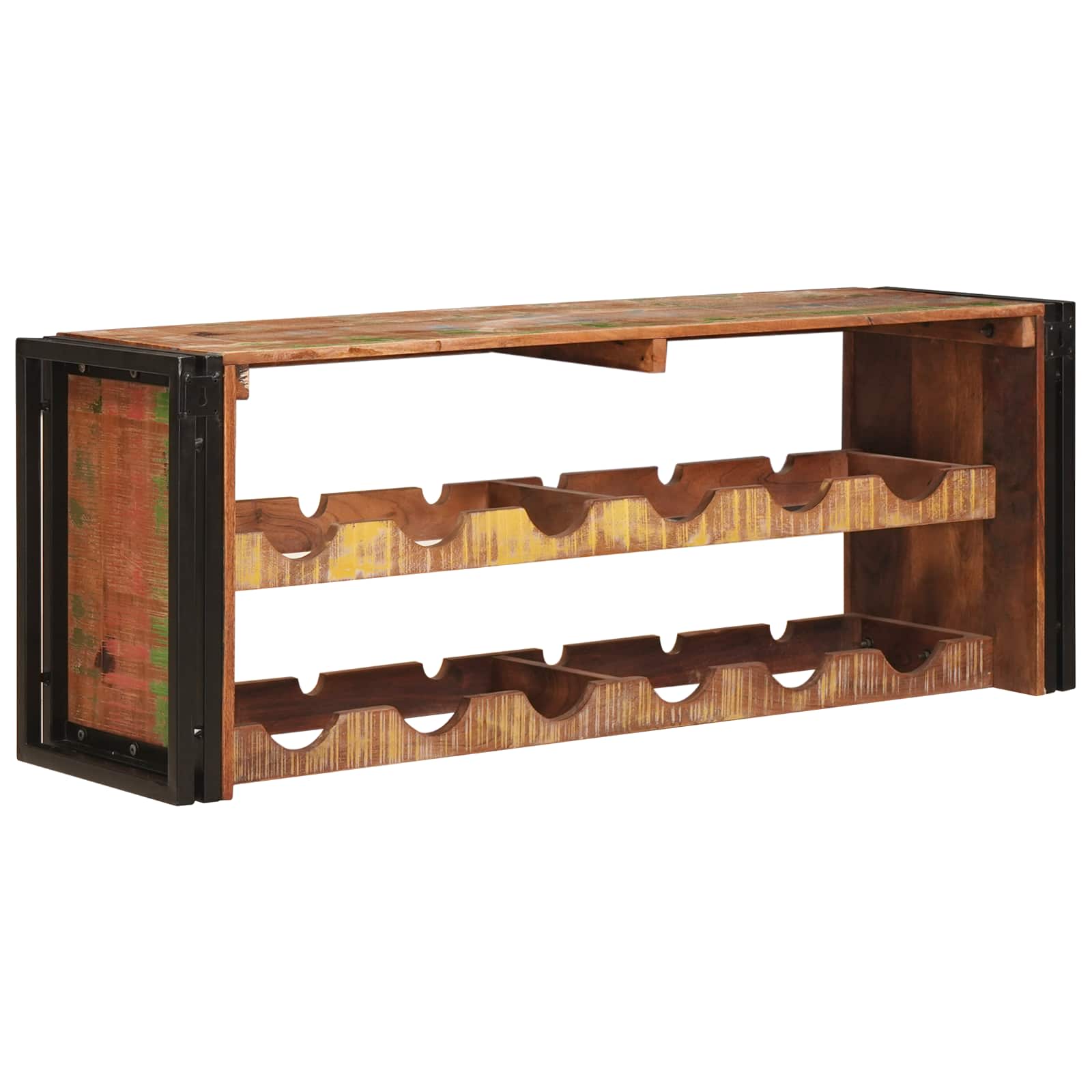 Étagère à vin Marron 120 x 45 x 33 cm Bois récupéré massif - XIOS
