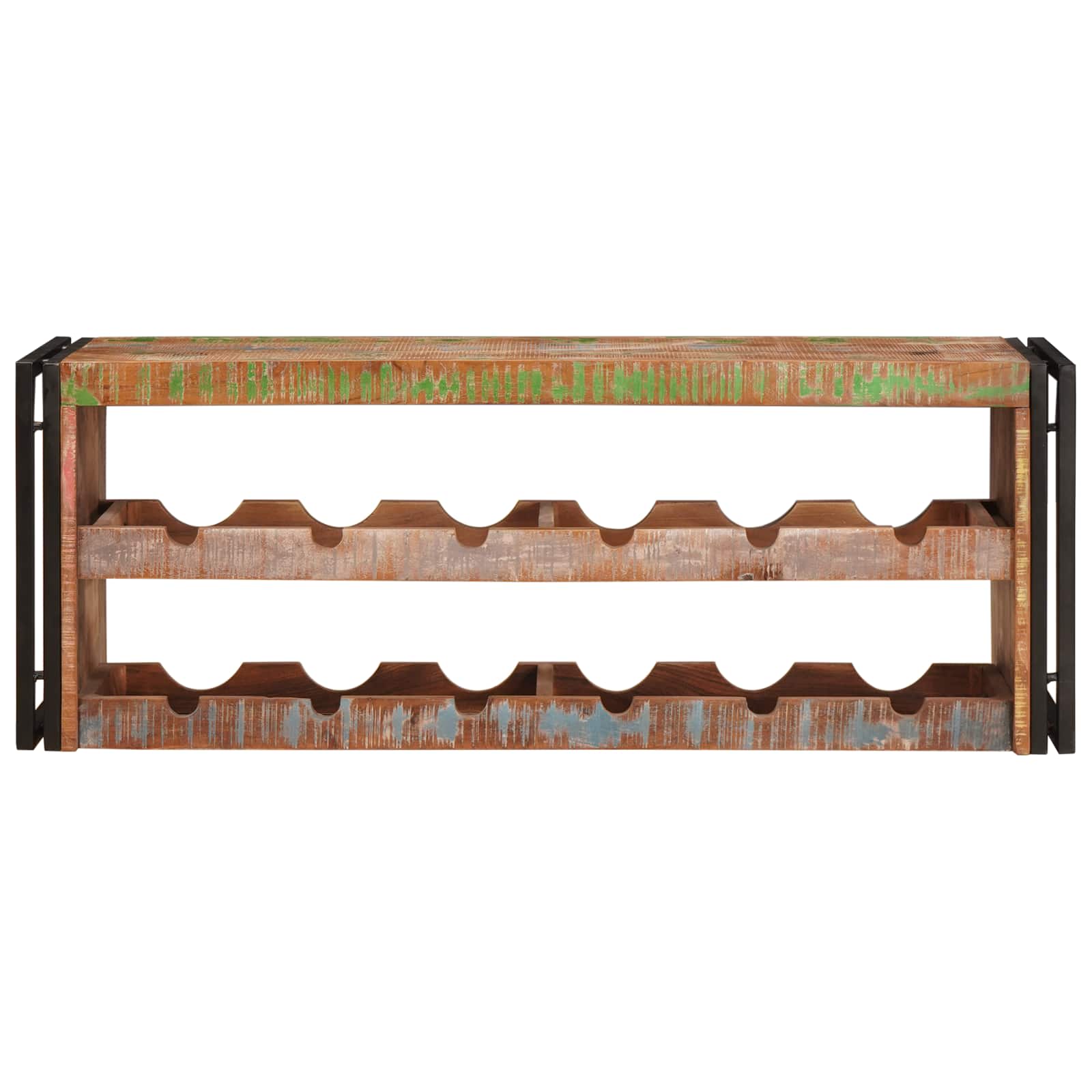 Étagère à vin Marron 120 x 45 x 33 cm Bois récupéré massif - XIOS
