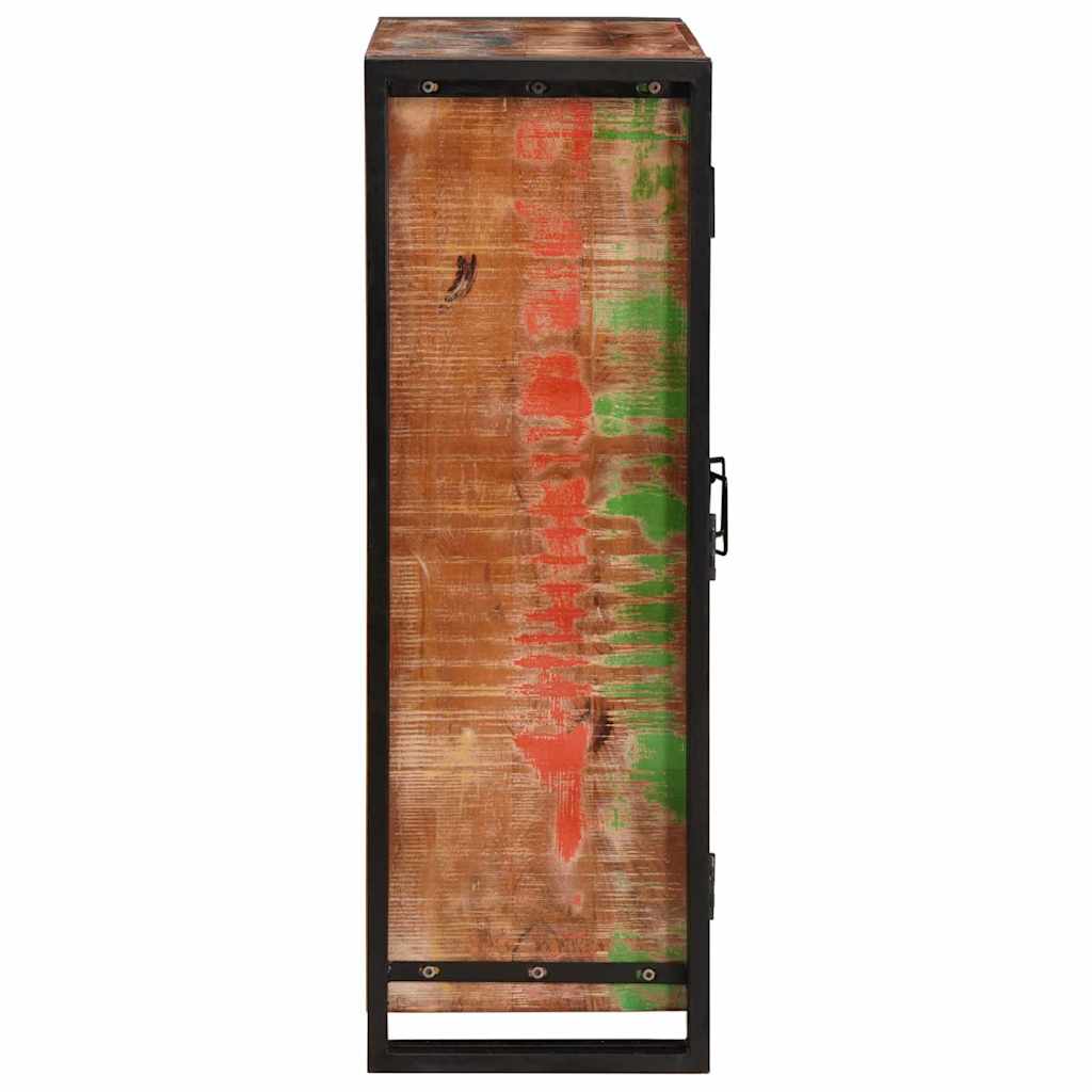Highboard avec portes Marron Bois Recyclé Massif et Métal