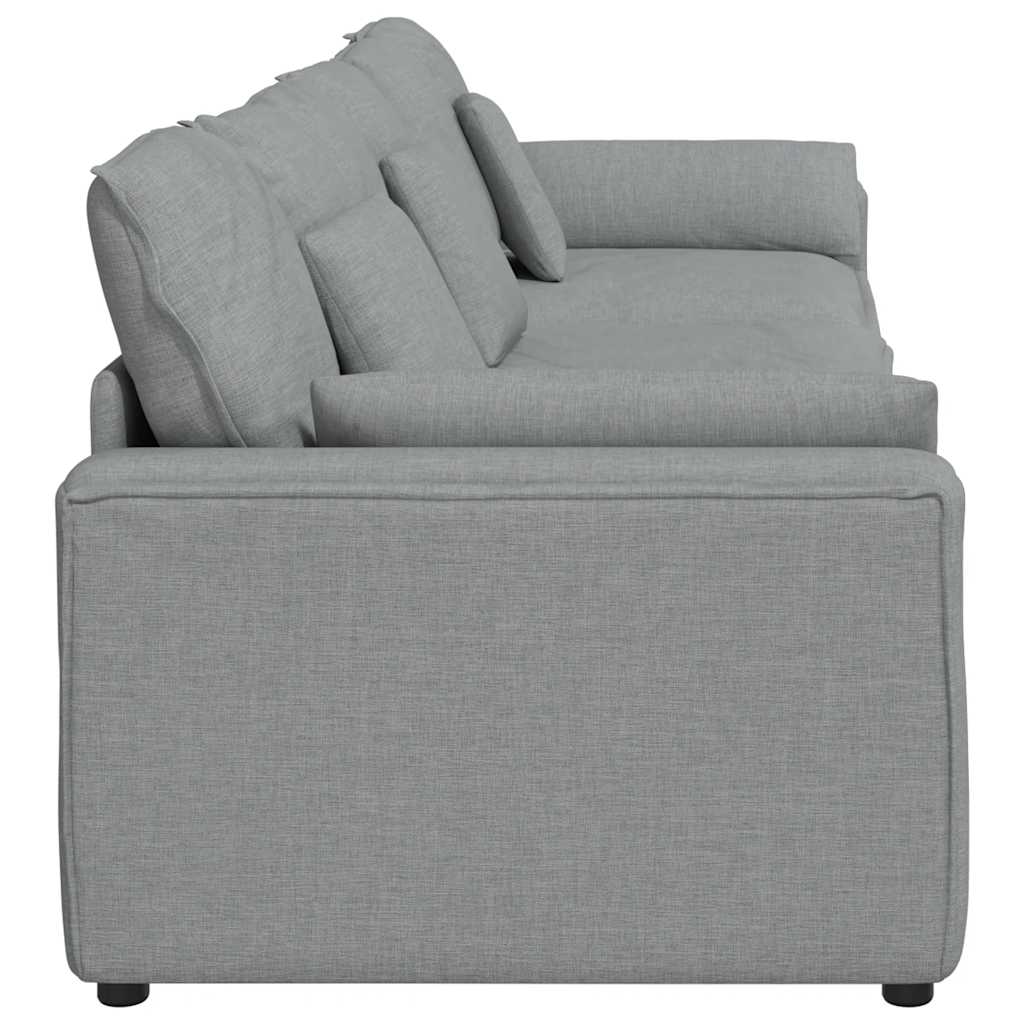 Canapé modulable avec coussins gris clair - XIOS