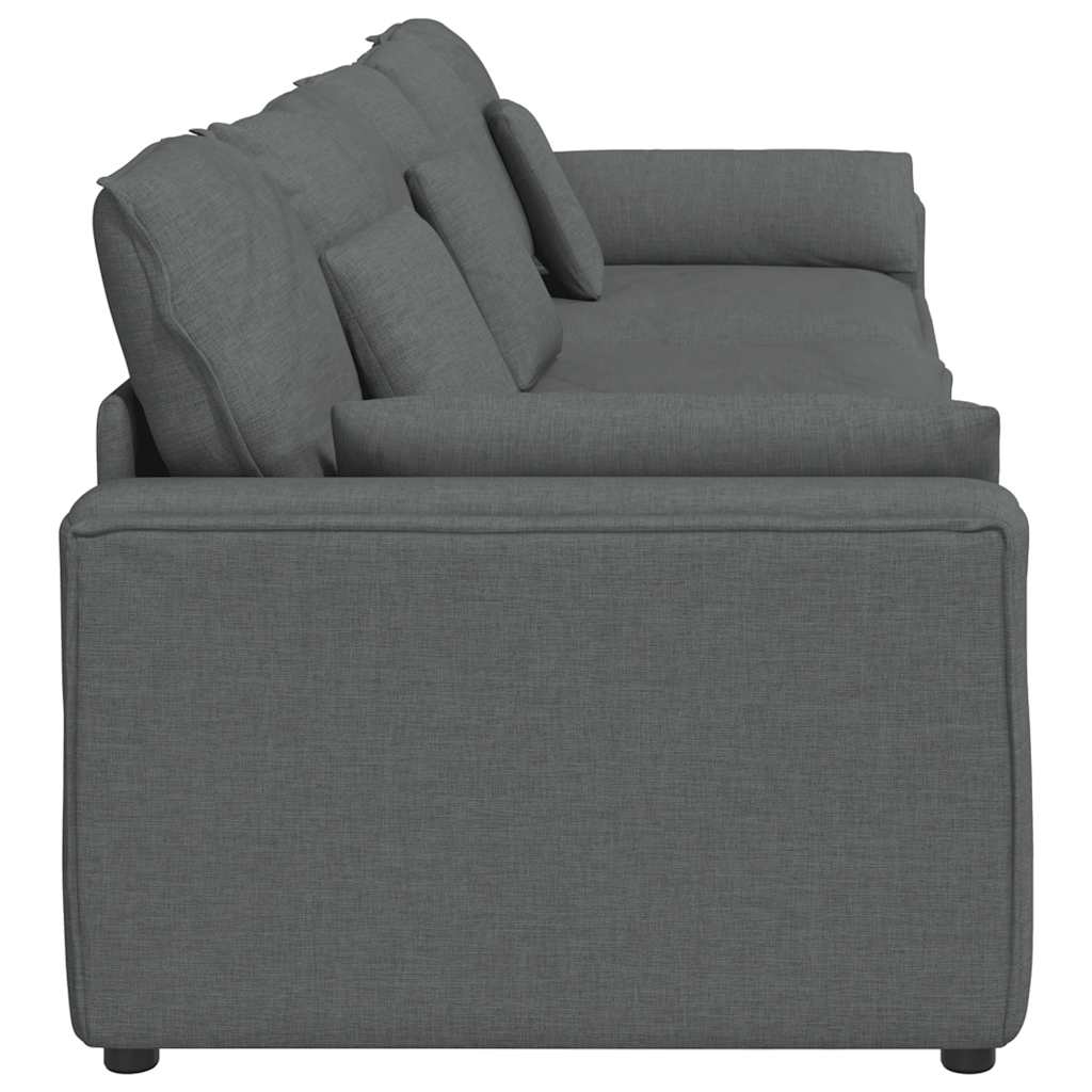 Canapé modulable avec coussins gris foncé - XIOS