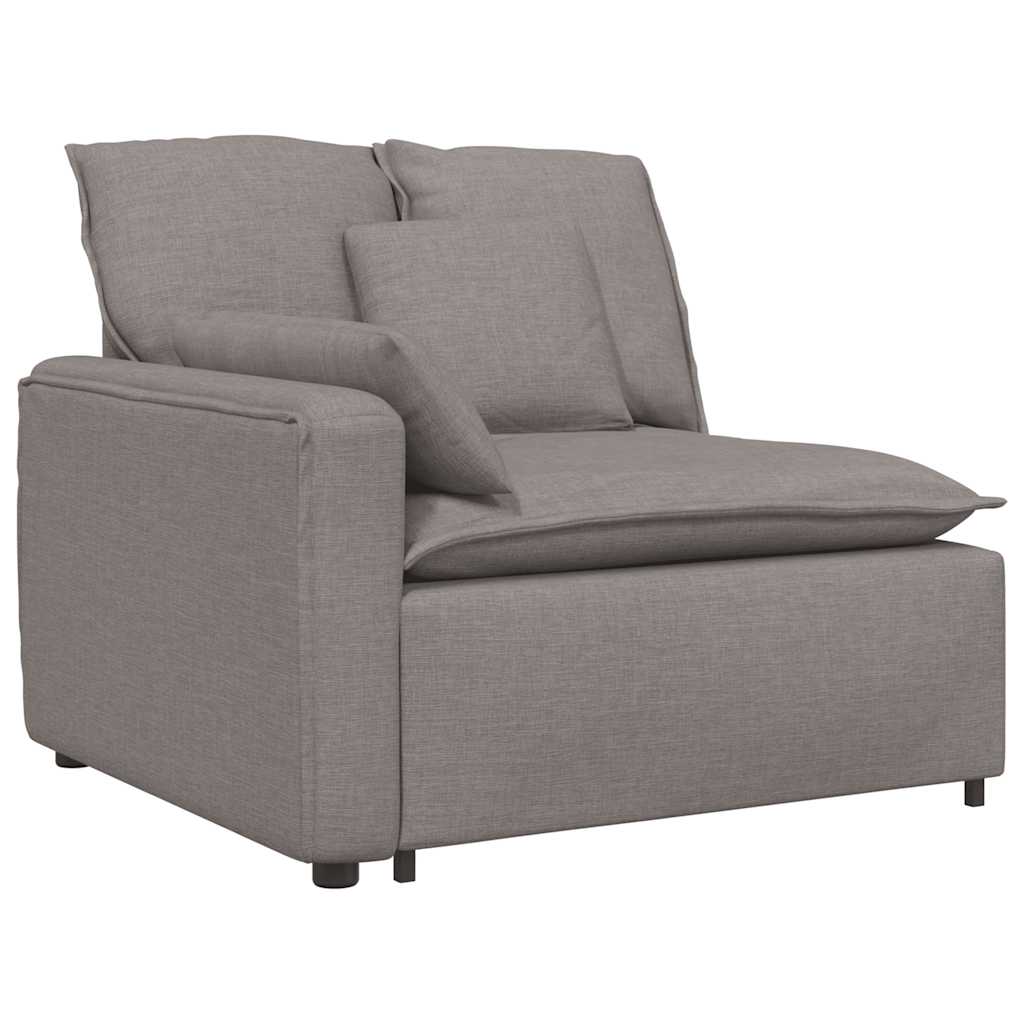 Canapé modulable avec coussins taupe - XIOS