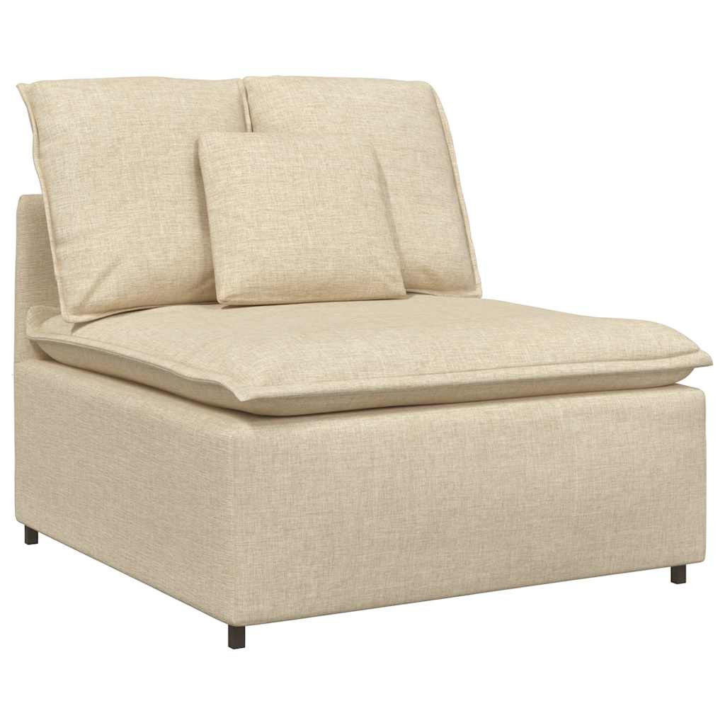 Canapé modulable avec coussins couleur crème - XIOS
