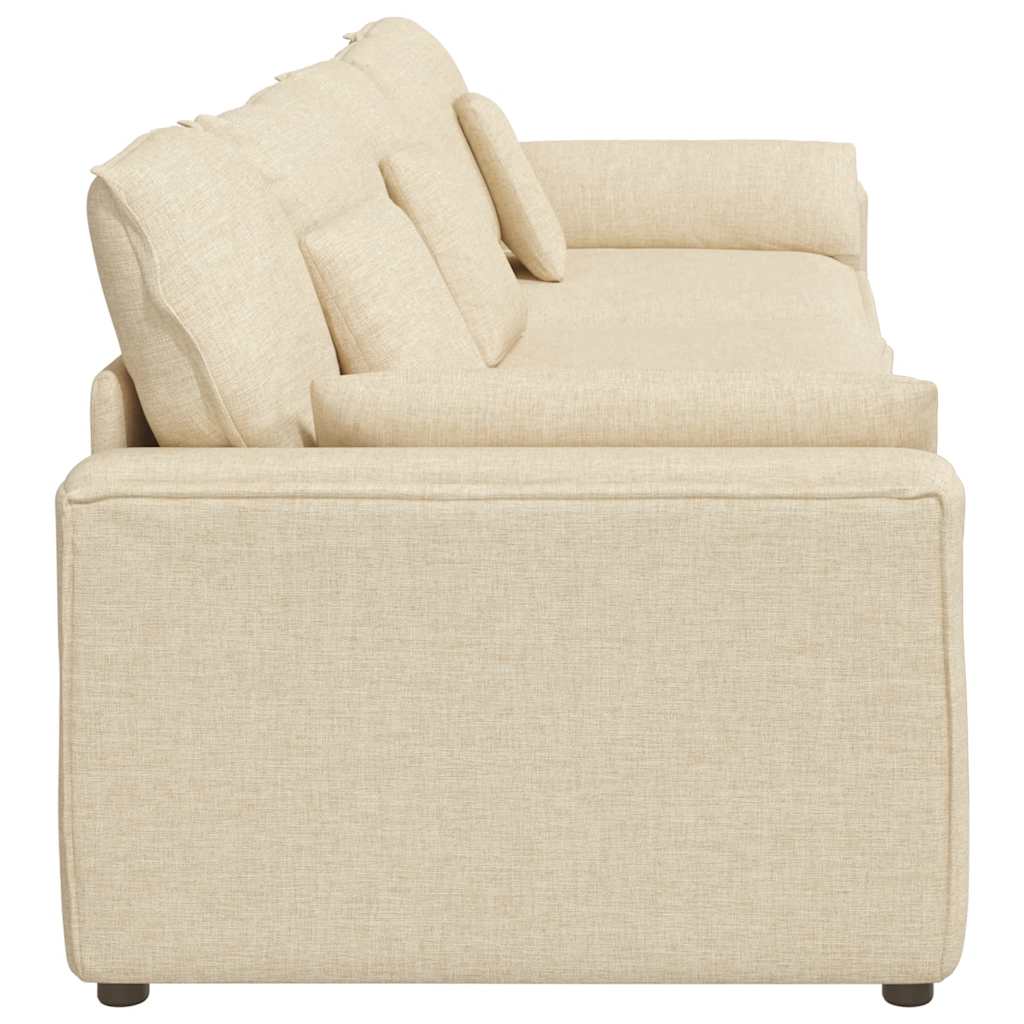 Canapé modulable avec coussins couleur crème - XIOS