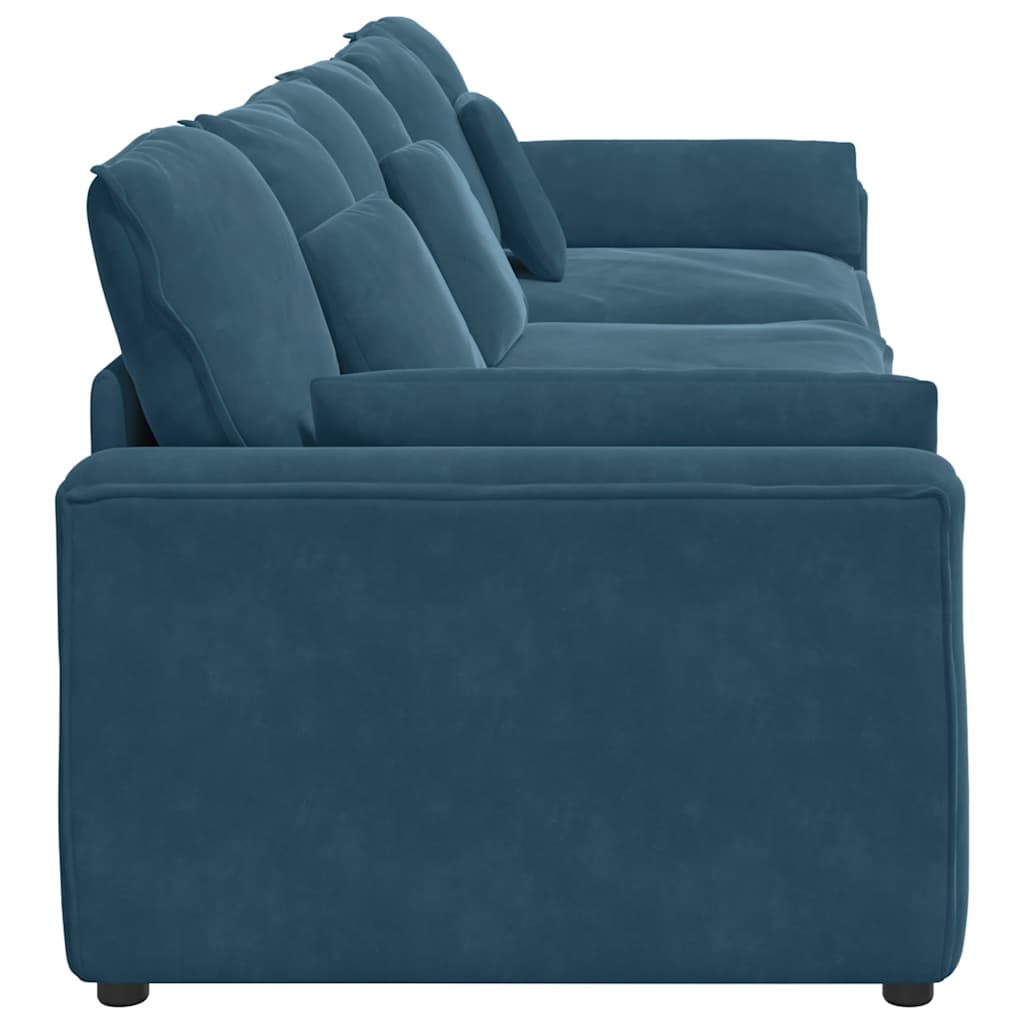 Canapé modulable avec coussins bleus - XIOS