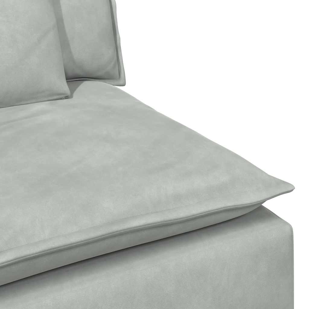 Canapé modulable avec coussins gris clair - XIOS