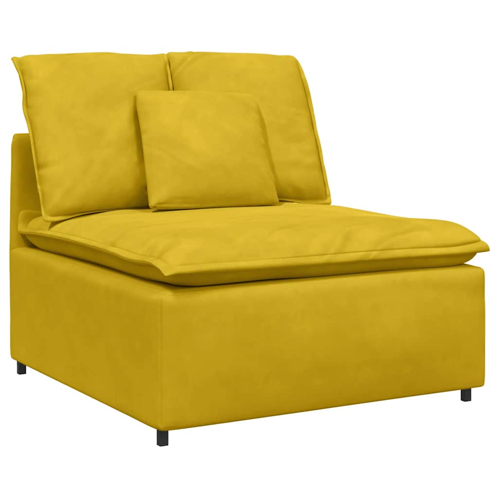 Canapé modulable avec coussins jaunes - XIOS