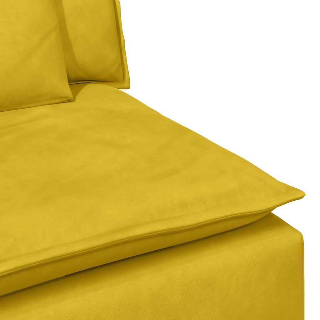 Canapé modulable avec coussins jaunes - XIOS
