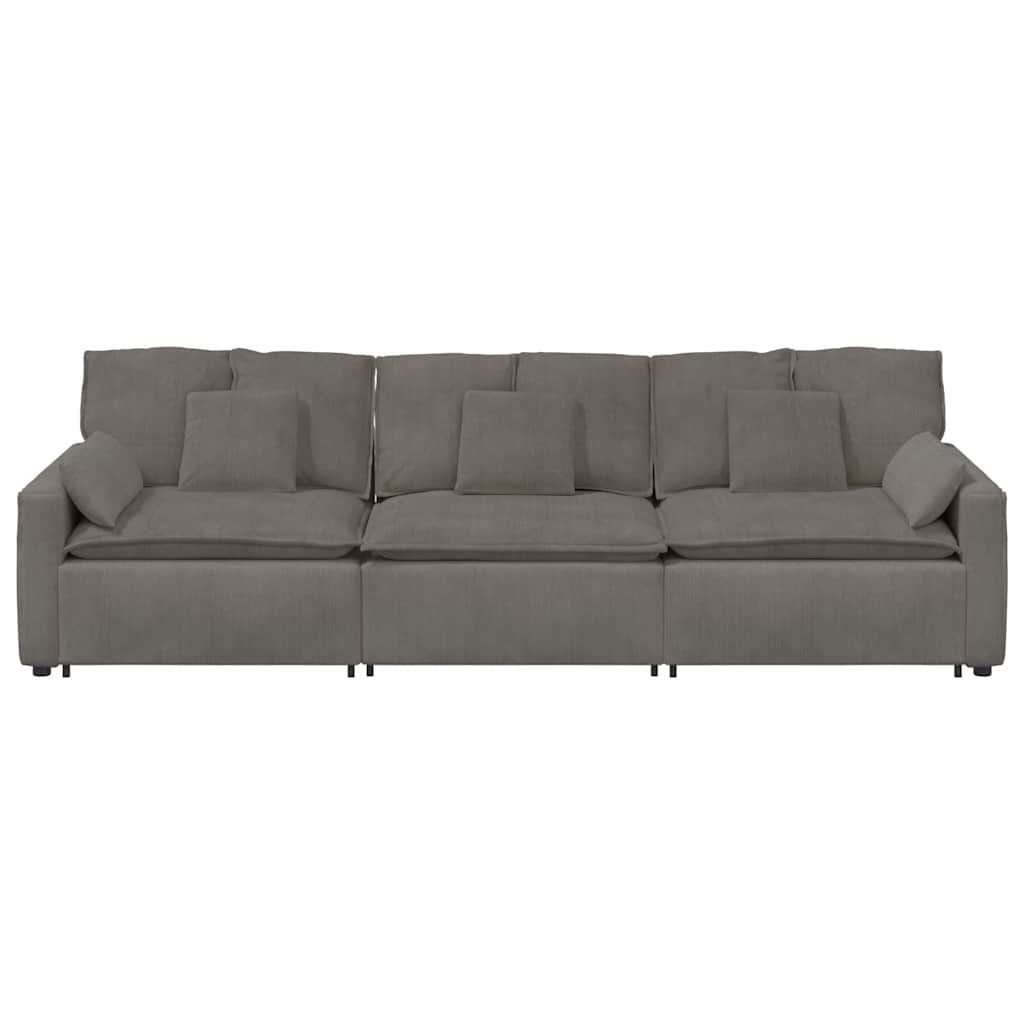 Canapé modulable avec coussins gris clair - XIOS