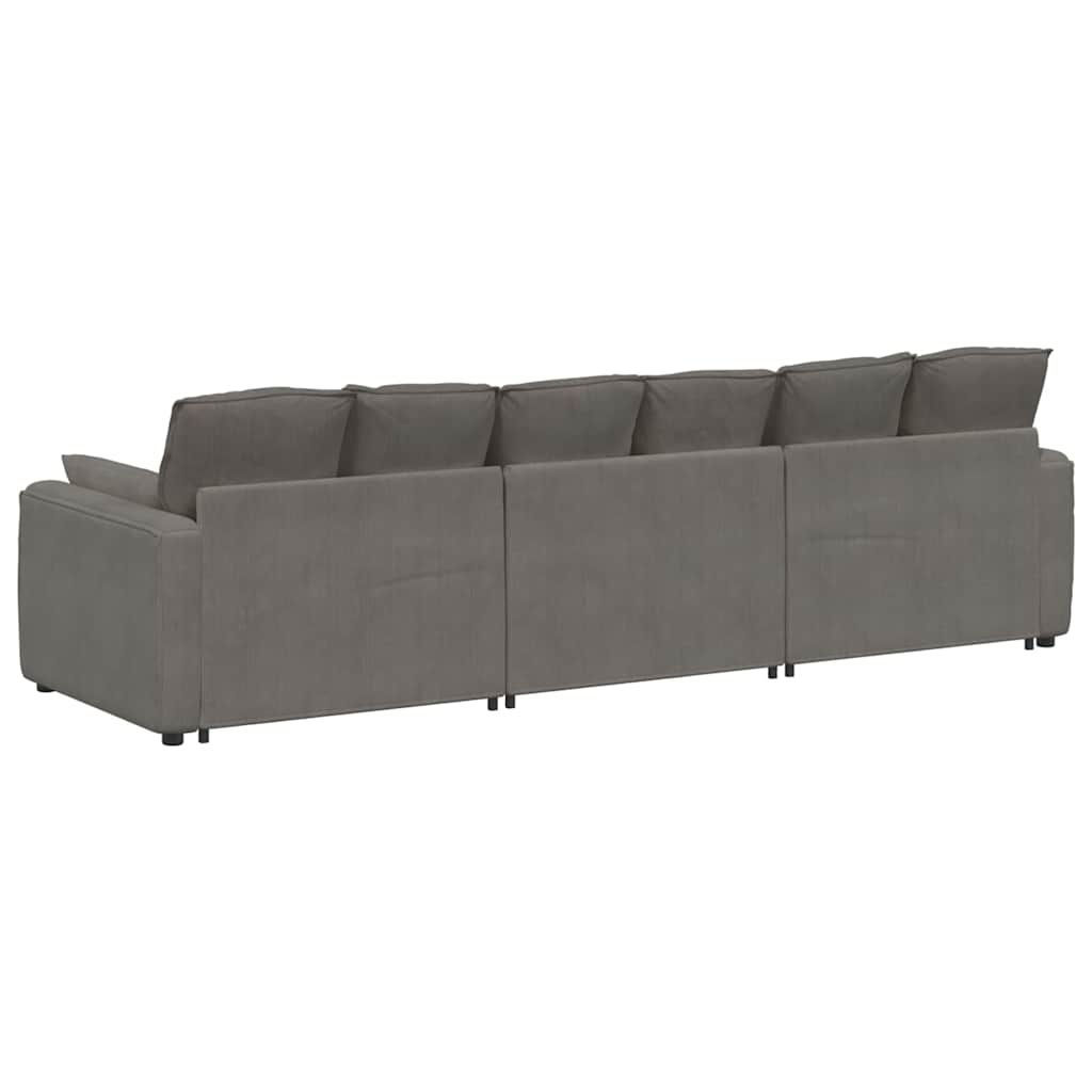 Canapé modulable avec coussins gris clair - XIOS