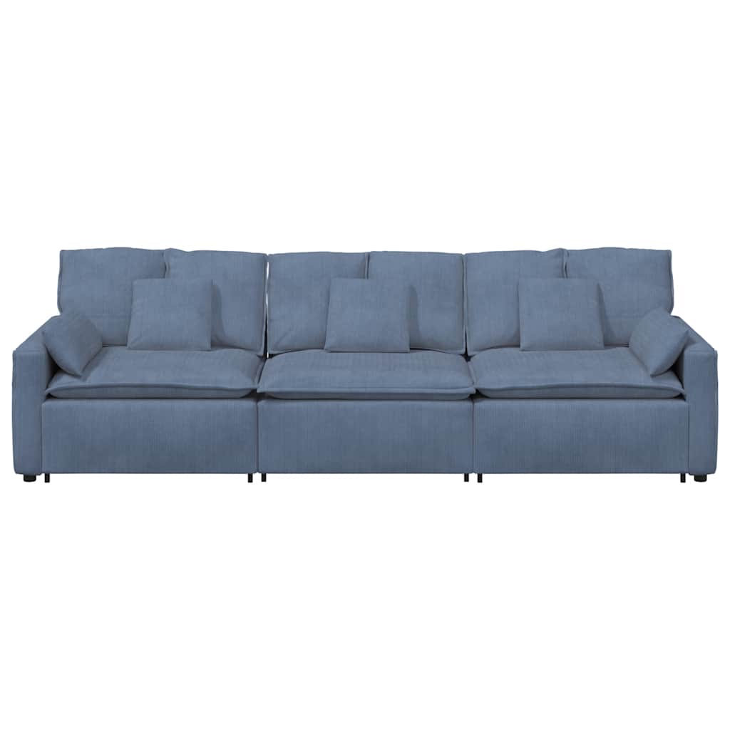 Canapé modulable avec coussins bleus - XIOS