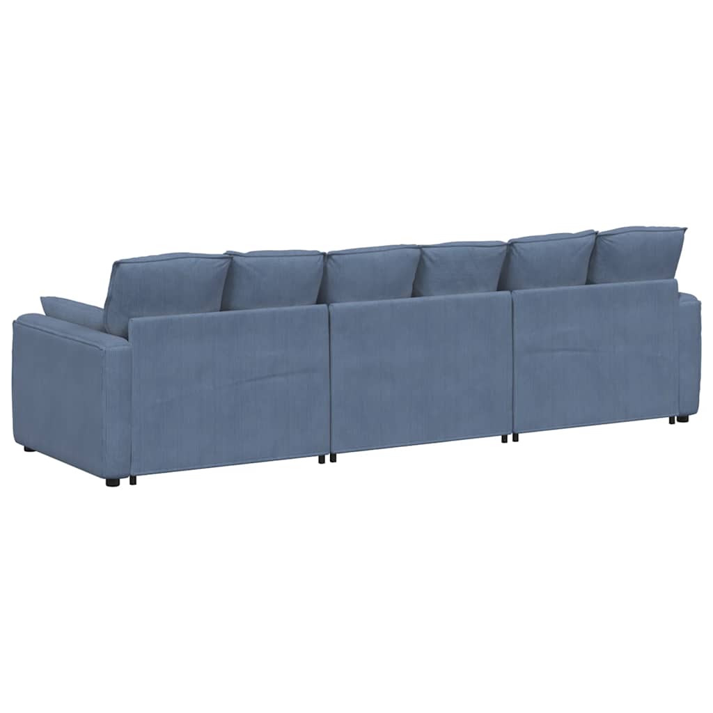 Canapé modulable avec coussins bleus - XIOS