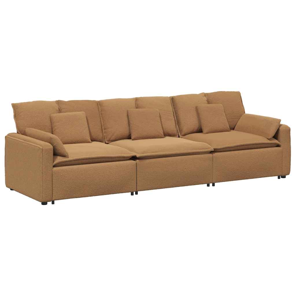 Canapé modulable avec coussins beige - XIOS