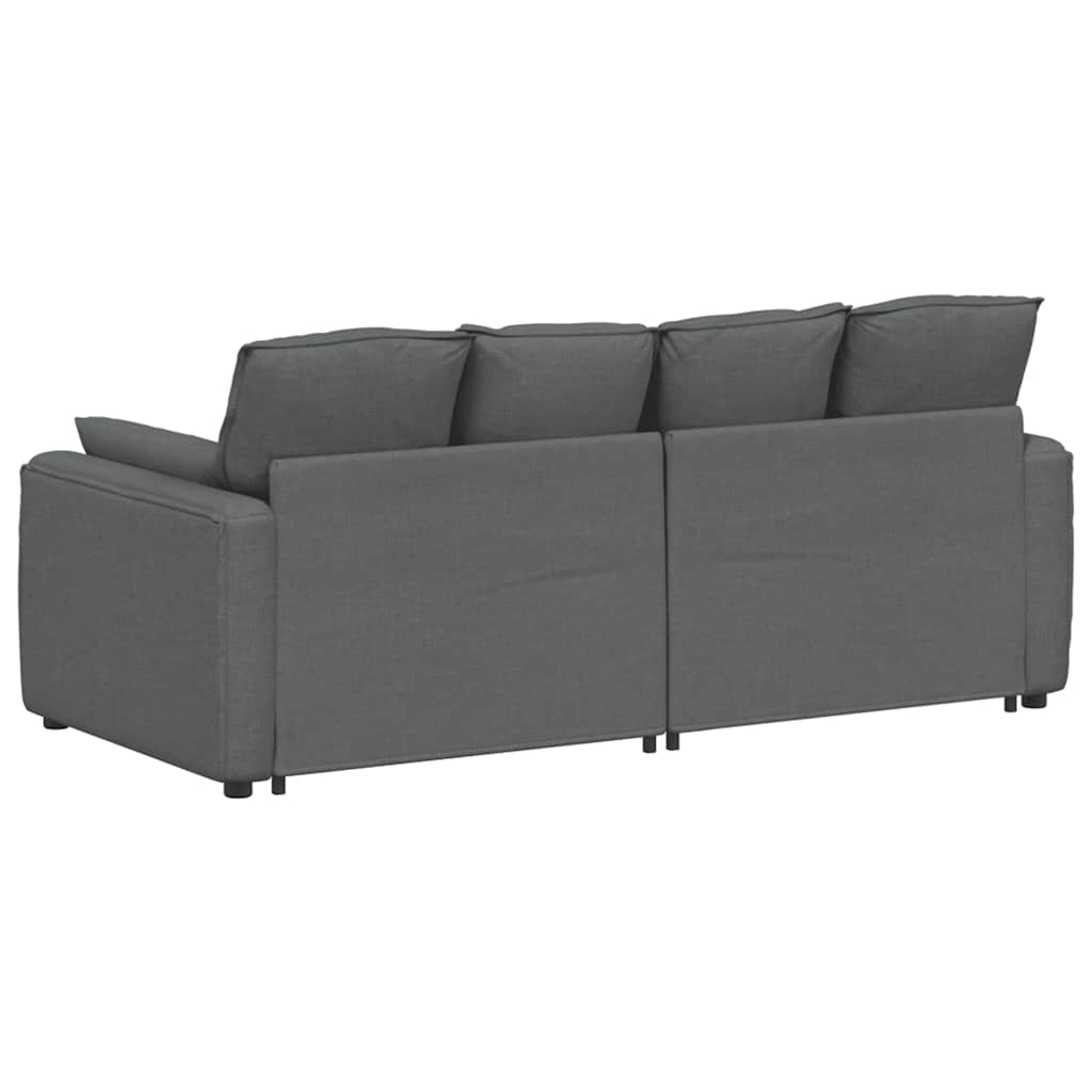 Canapé modulable avec coussins gris foncé - XIOS