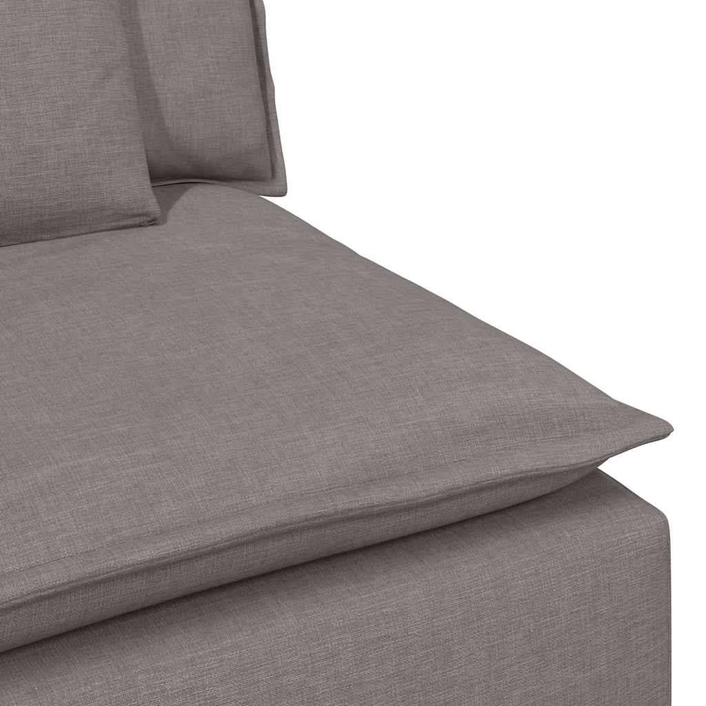Canapé modulable avec coussins taupe - XIOS