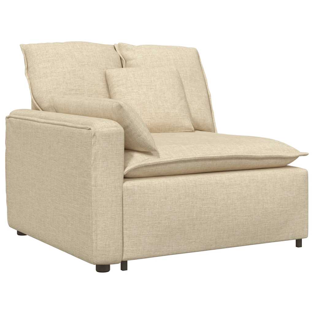Canapé modulable avec coussins couleur crème - XIOS
