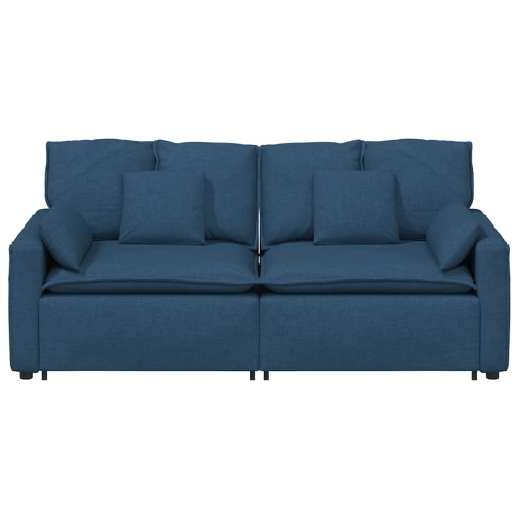 Canapé modulable avec coussins bleus - XIOS