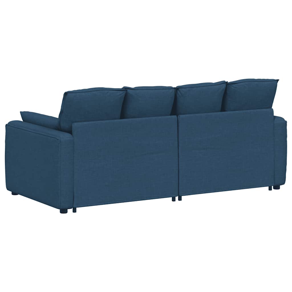 Canapé modulable avec coussins bleus - XIOS