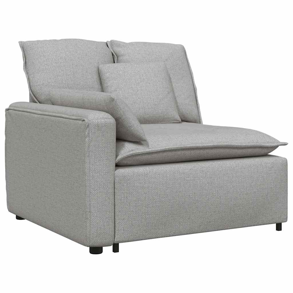 Canapé modulable avec coussins gris nuage - XIOS