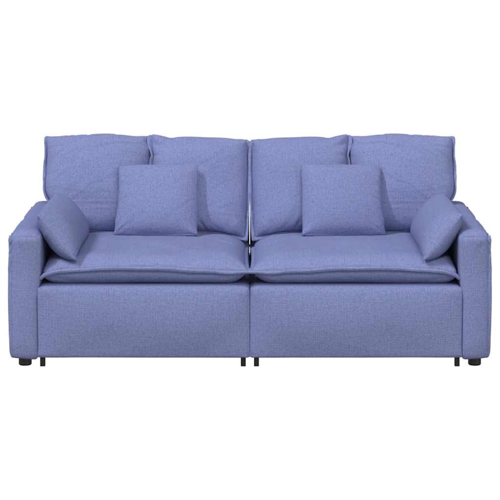 Canapé modulable avec coussins bleu jean - XIOS
