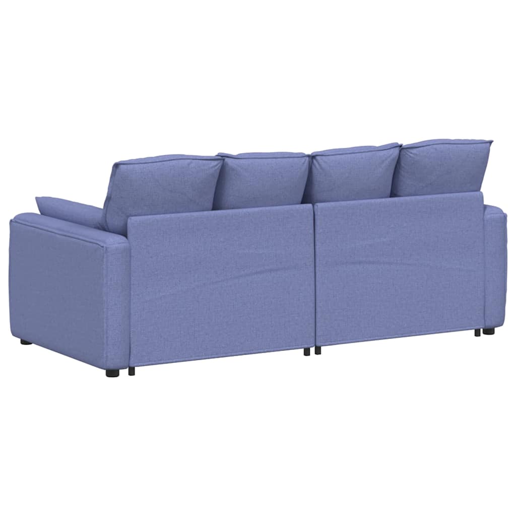 Canapé modulable avec coussins bleu jean - XIOS