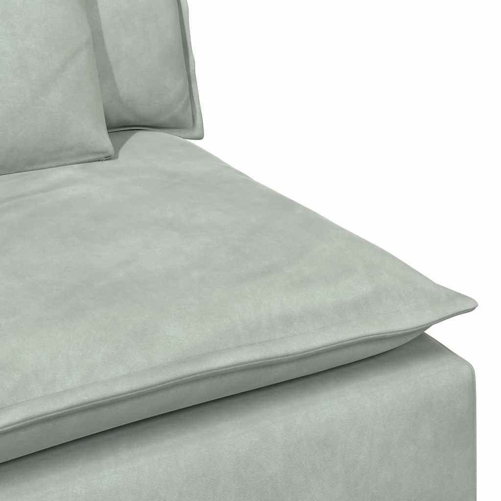 Canapé modulable avec coussins gris clair - XIOS