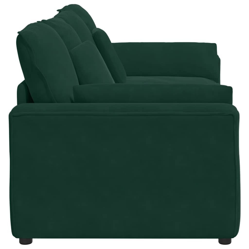 Canapé modulable avec coussins vert foncé - XIOS