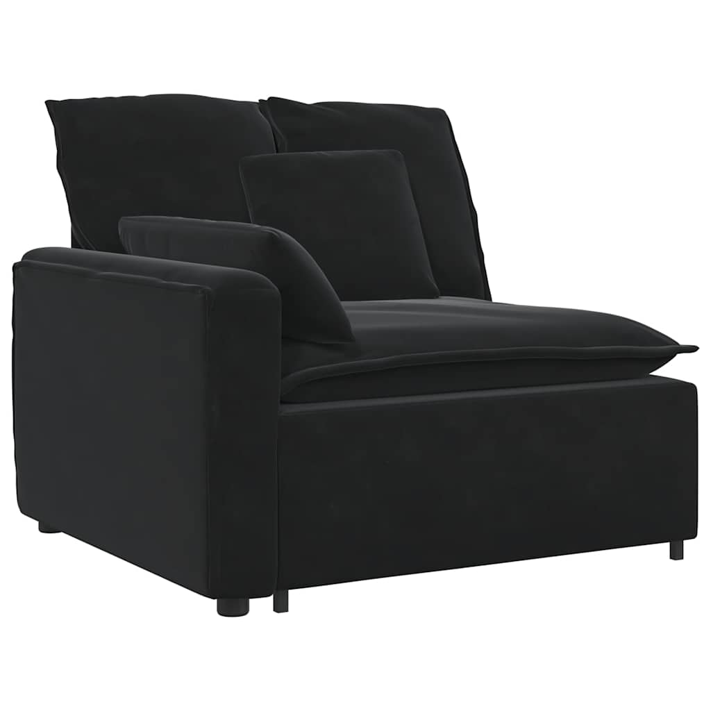 Canapé modulable avec coussins noirs - XIOS