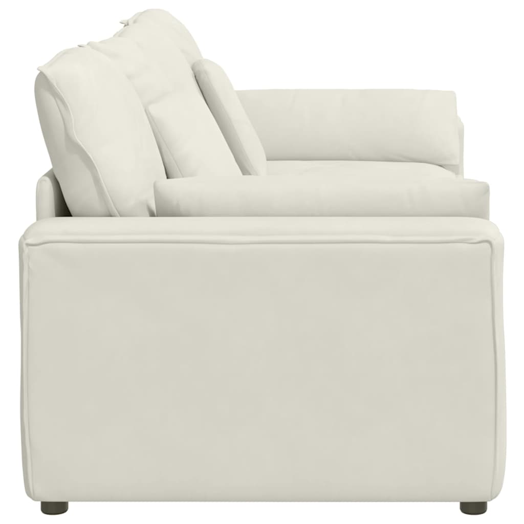 Canapé modulable avec coussins couleur crème - XIOS
