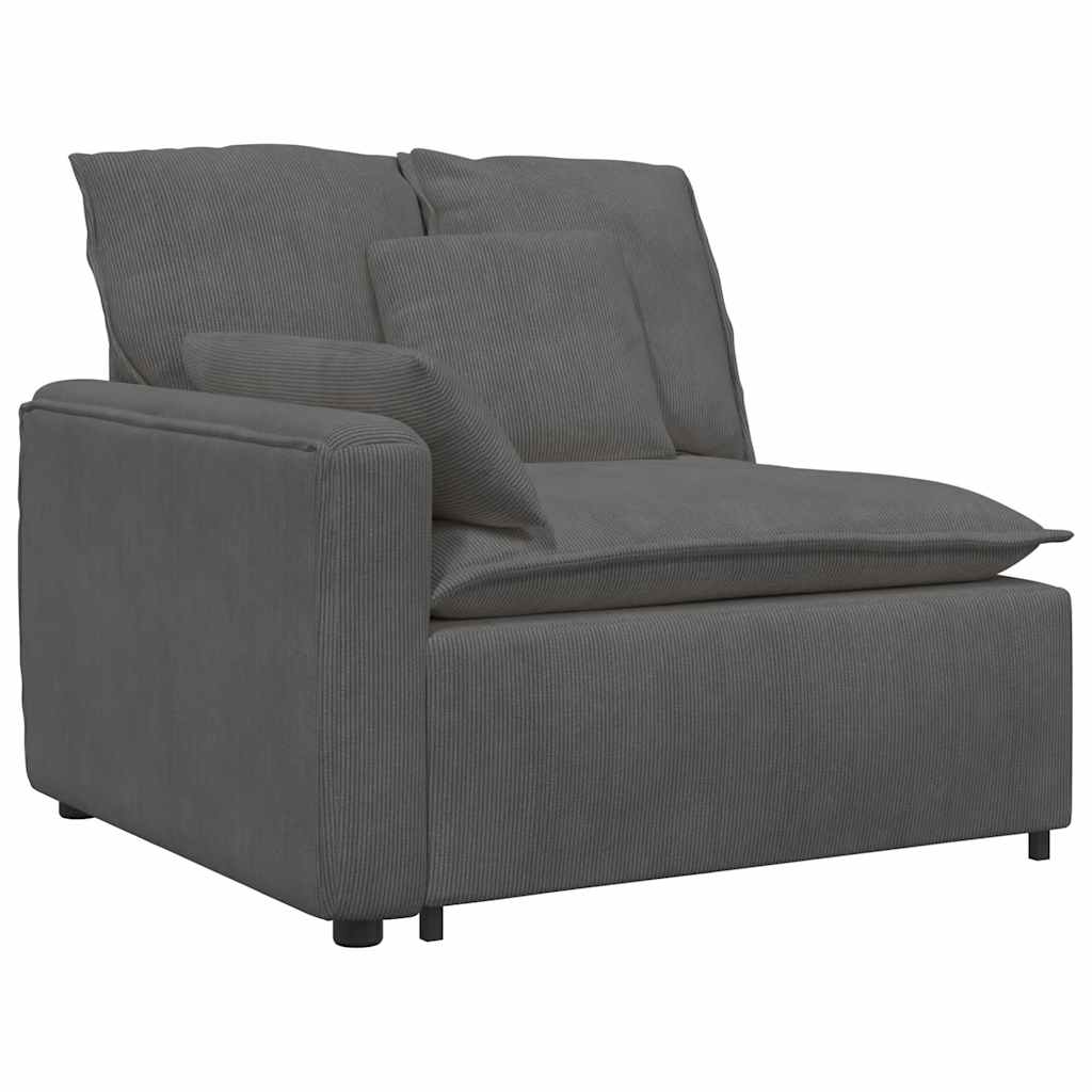 Canapé modulable avec coussins gris foncé - XIOS