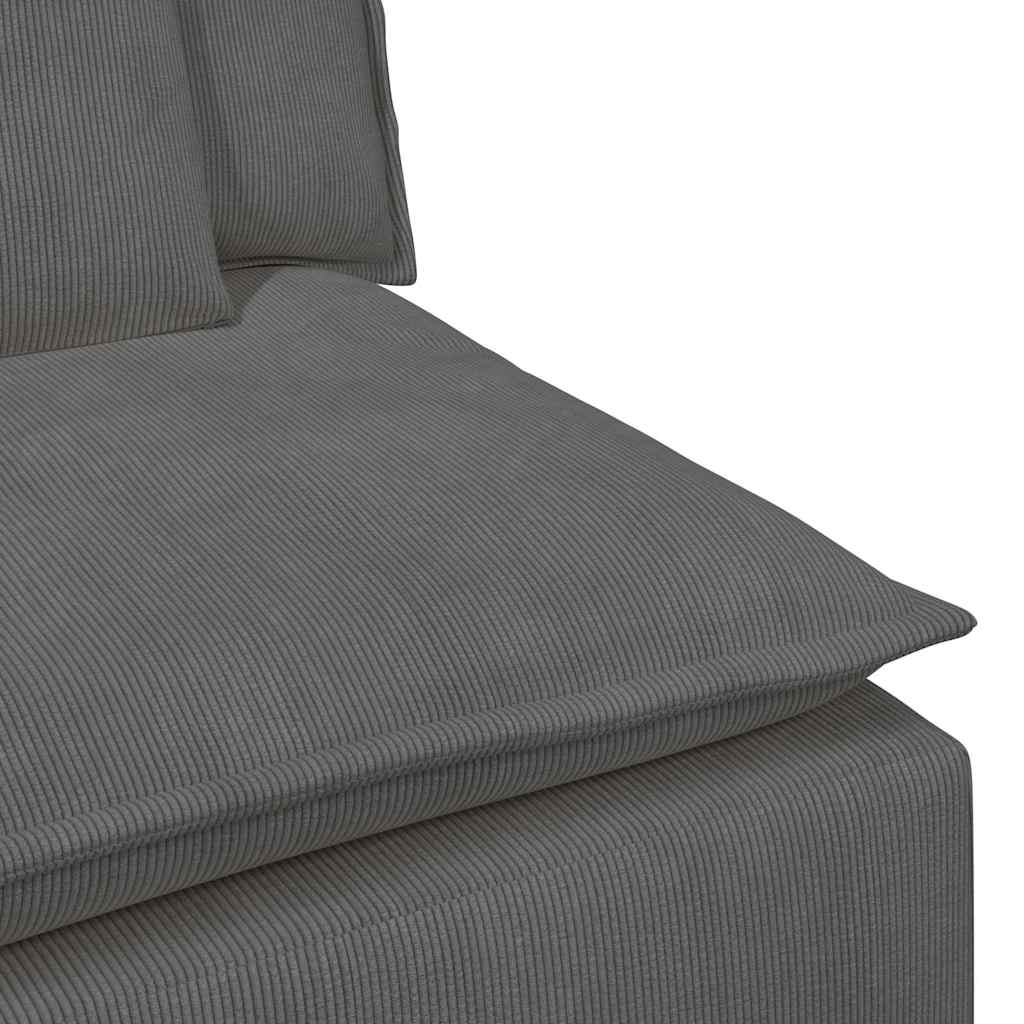 Canapé modulable avec coussins gris foncé - XIOS