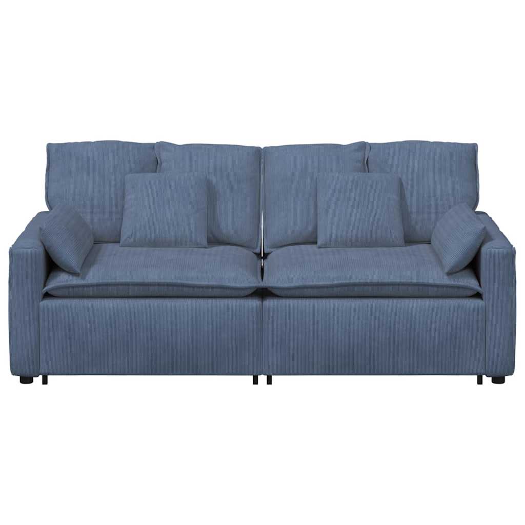 Canapé modulable avec coussins bleus - XIOS