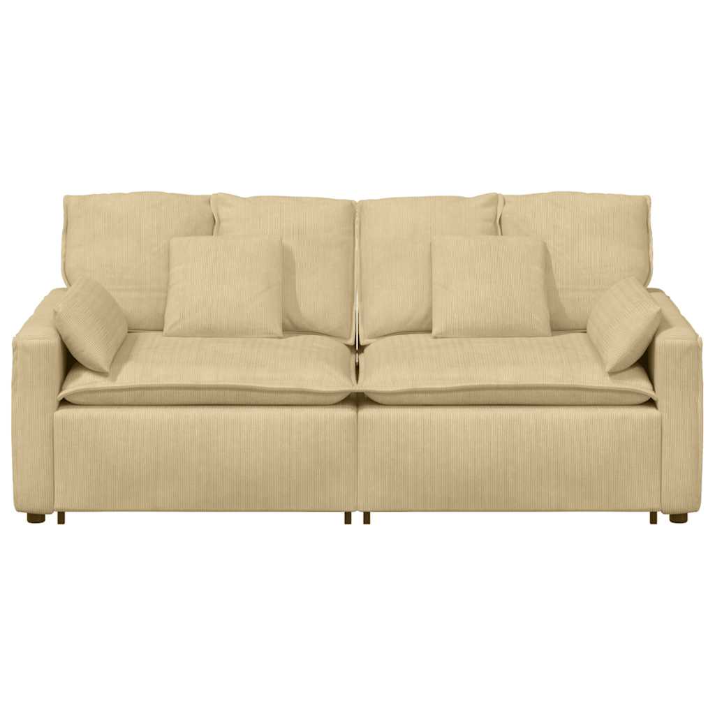 Canapé modulable avec coussins gris-vert - XIOS