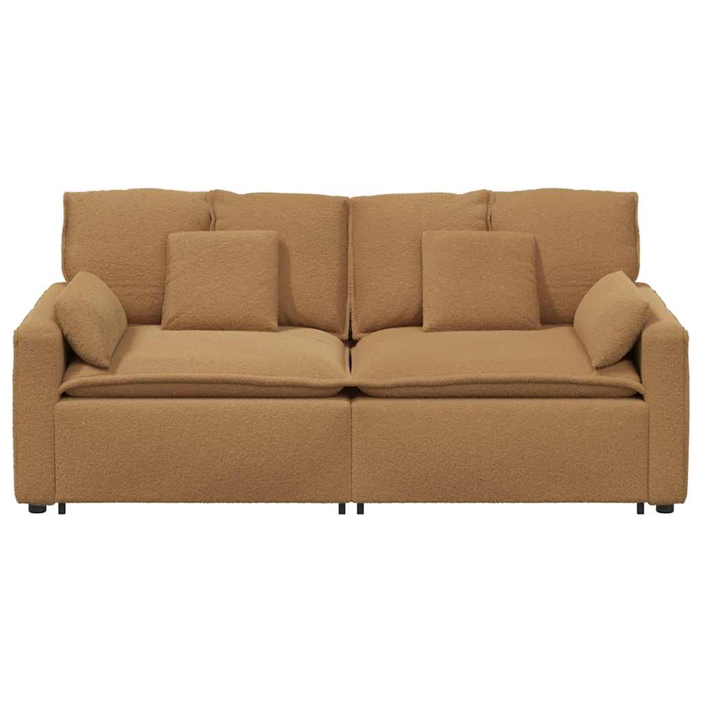 Canapé modulable avec coussins beige - XIOS