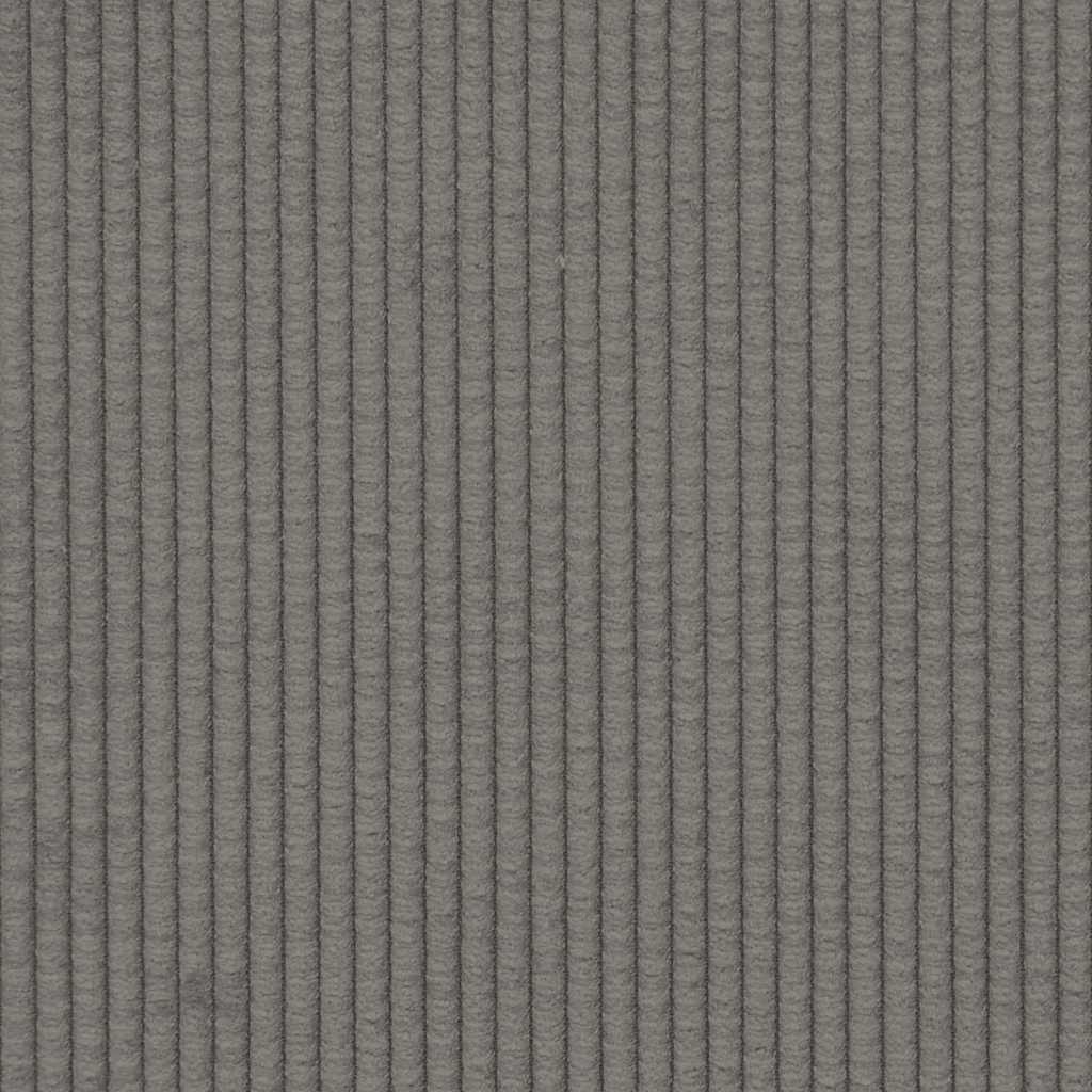 Canapé modulable avec coussins en tissu velours côtelé gris clair - XIOS