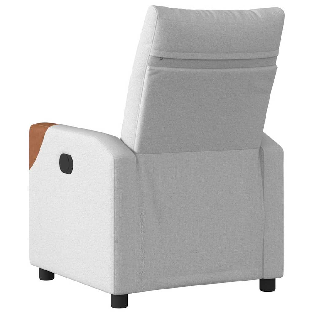 Fauteuil inclinable électrique gris nuage tissu - XIOS