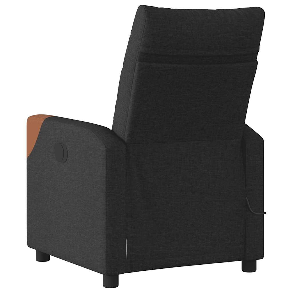 Fauteuil de massage inclinable électrique Noir Tissu - XIOS