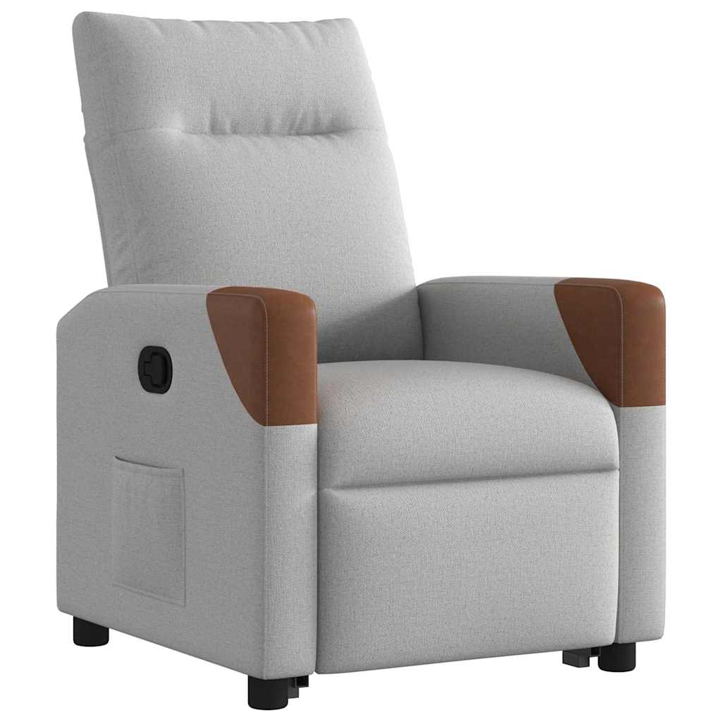 Fauteuil inclinable gris nuage tissu - XIOS