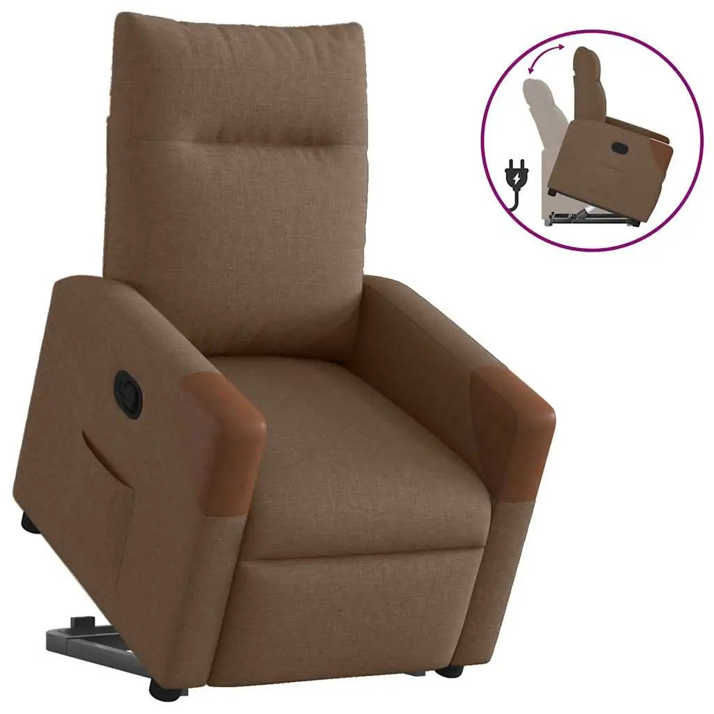 Fauteuil inclinable Marron Tissu - XIOS