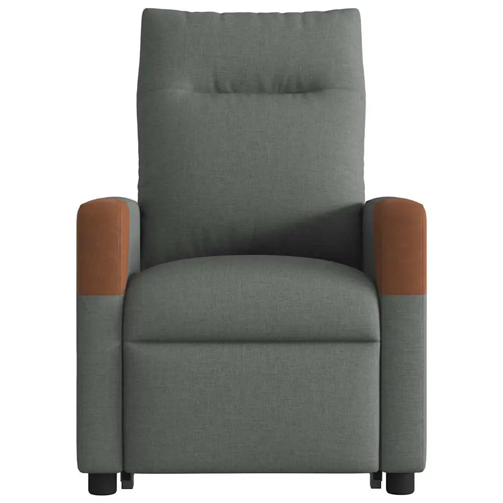 Fauteuil de massage inclinable Gris foncé Tissu - XIOS