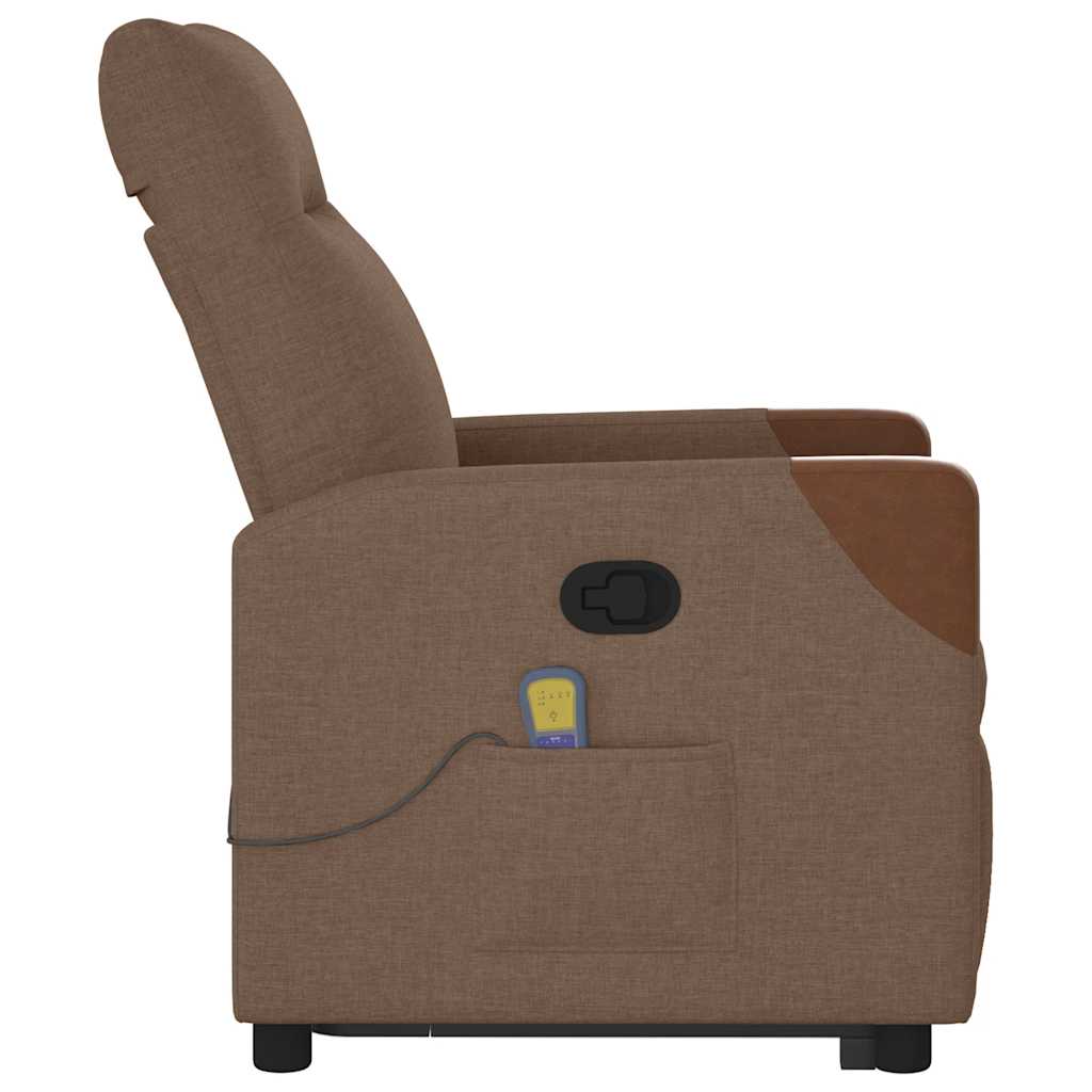 Fauteuil de massage inclinable Marron Tissu - XIOS