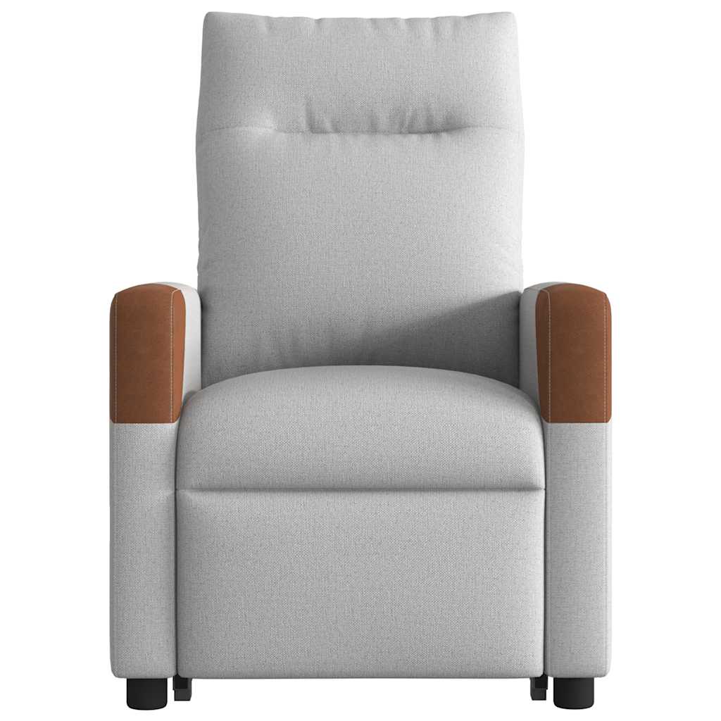 Fauteuil inclinable électrique gris nuage tissu - XIOS