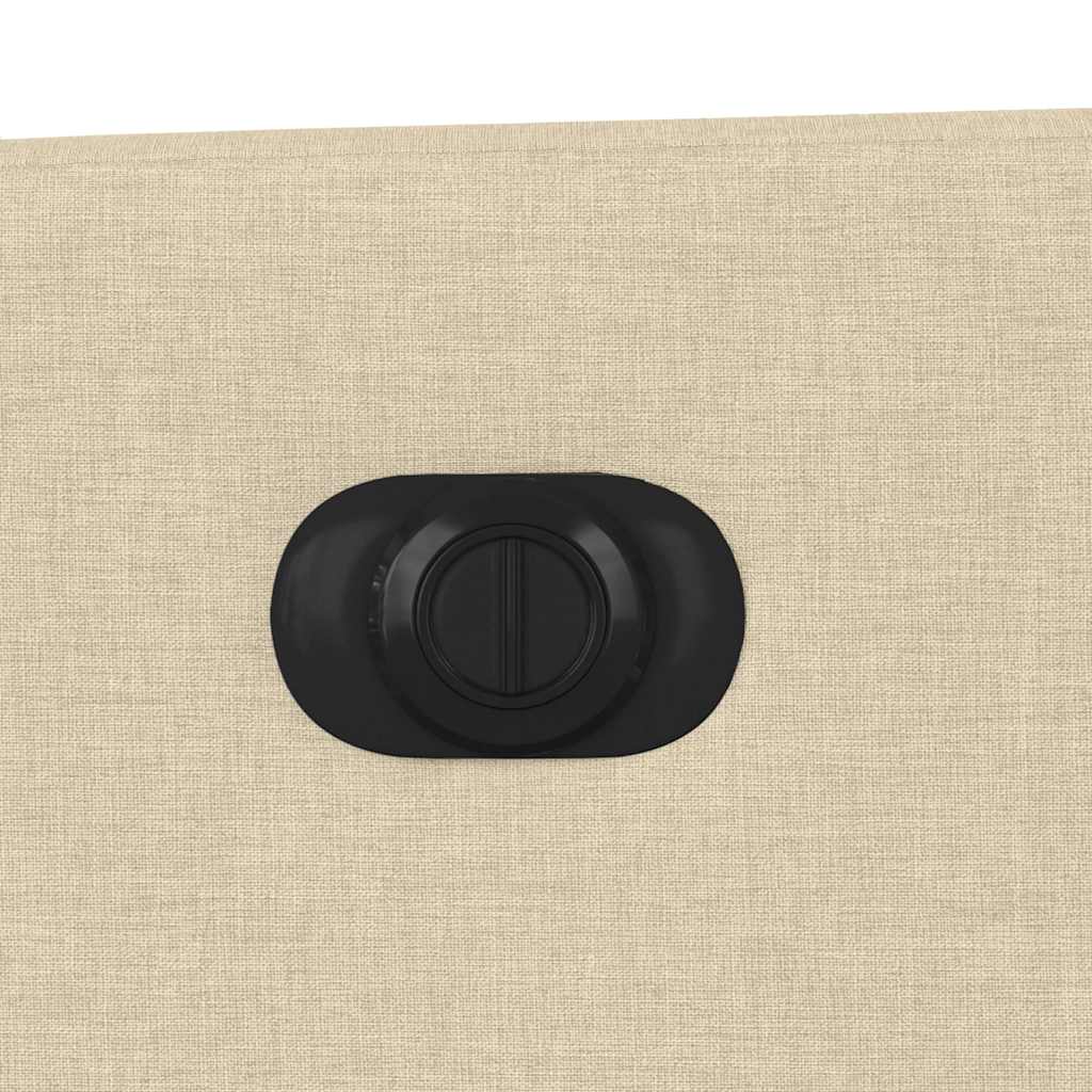 Fauteuil inclinable électrique crème tissu