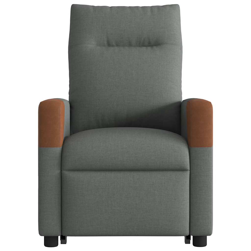Fauteuil inclinable de massage électrique Gris foncé Tissu - XIOS