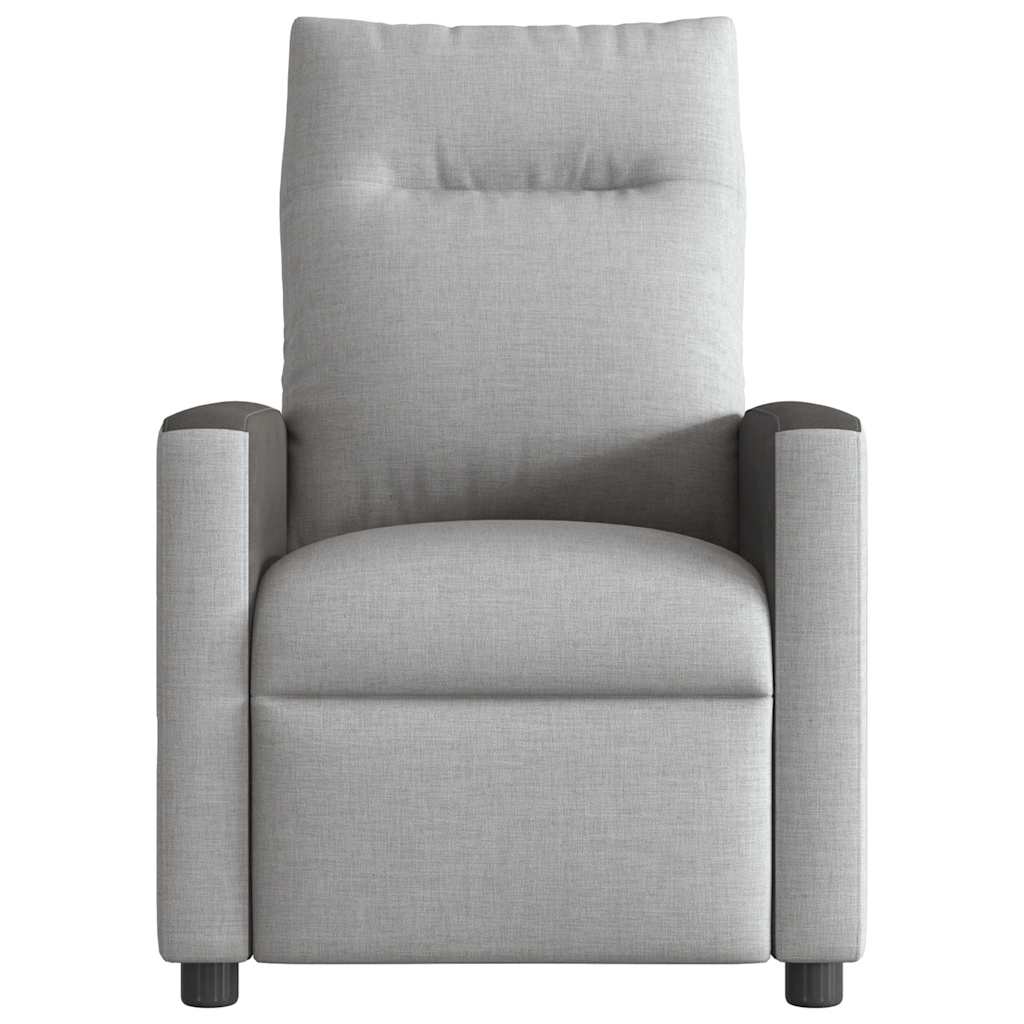 Fauteuil inclinable électrique gris nuage tissu - XIOS