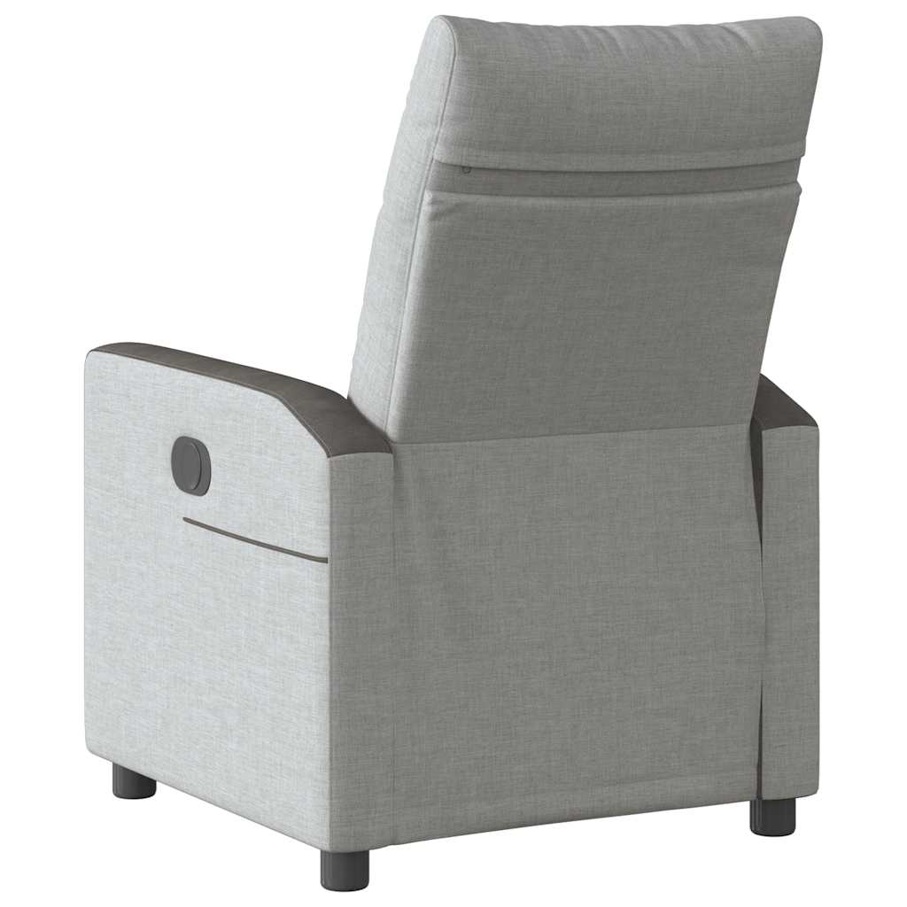 Fauteuil inclinable électrique gris nuage tissu - XIOS